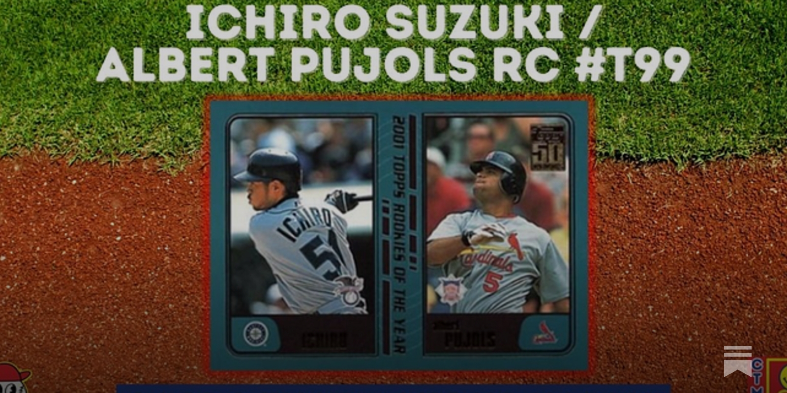 ⚾ 2001 Topps Traded Ichiro Suzuki / Albert Pujols #T99 Rookie
