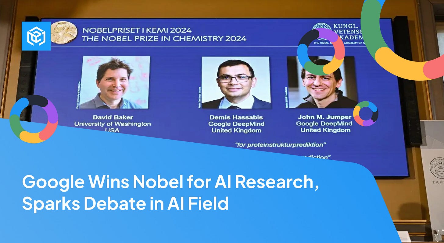 Google Wins Nobel for AI Research, Sparks Debate in AI Field