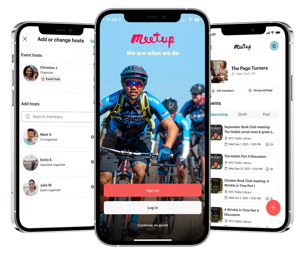 Meetup for Organizers app