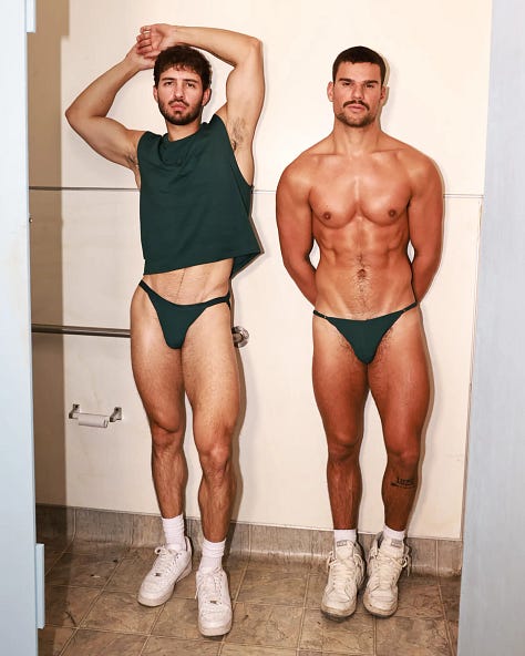 Aaron & Jake for Hunk's Lust line are totally tube-ular.