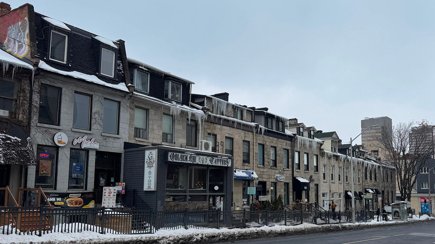 James Street South near Augusta Street in downtown Hamilton