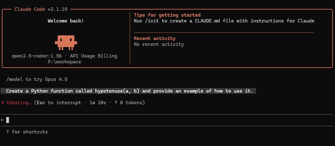 How to run Claude Code with Ollama locally