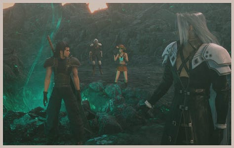 Path to the Nibelheim reactor in the original game and Crisis Core