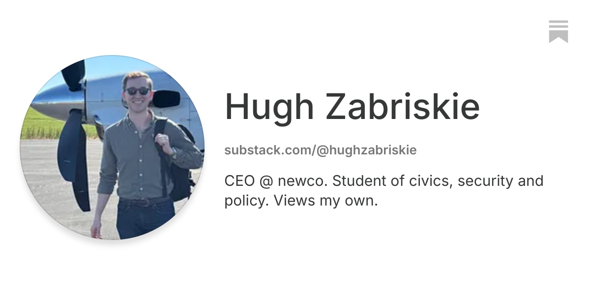 Hugh Zabriskie | Substack