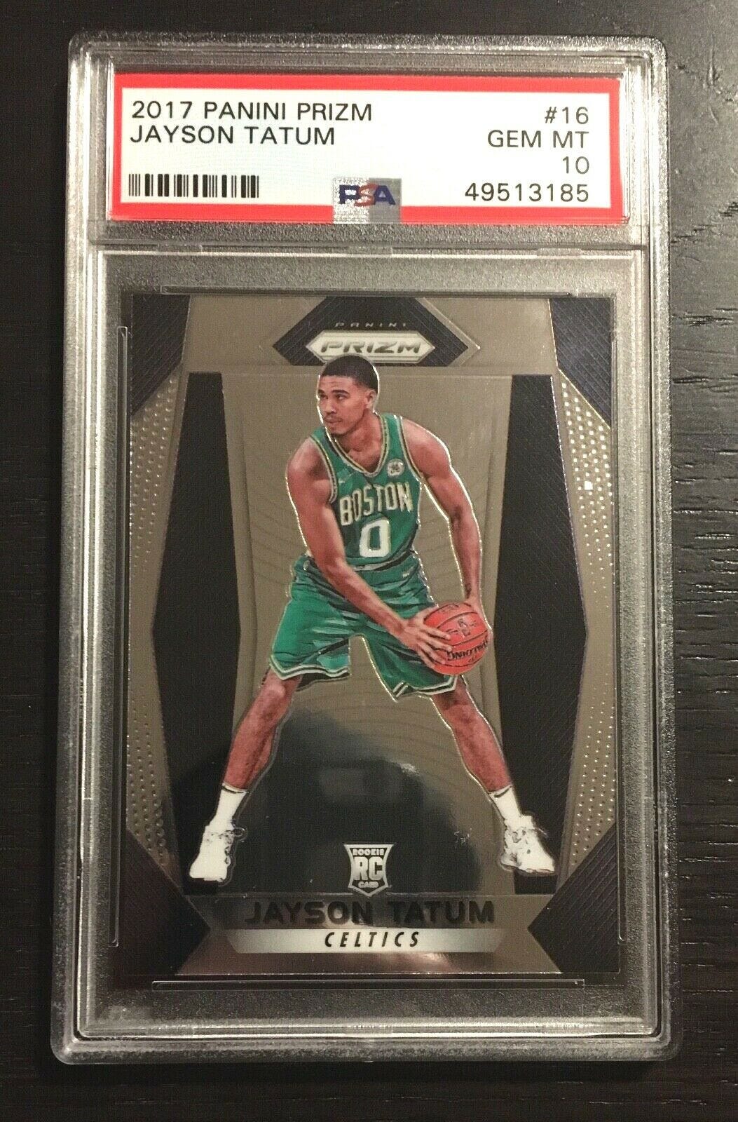 Image 1 - 2017 Panini Prizm Jayson Tatum Rookie RC #16 PSA 10