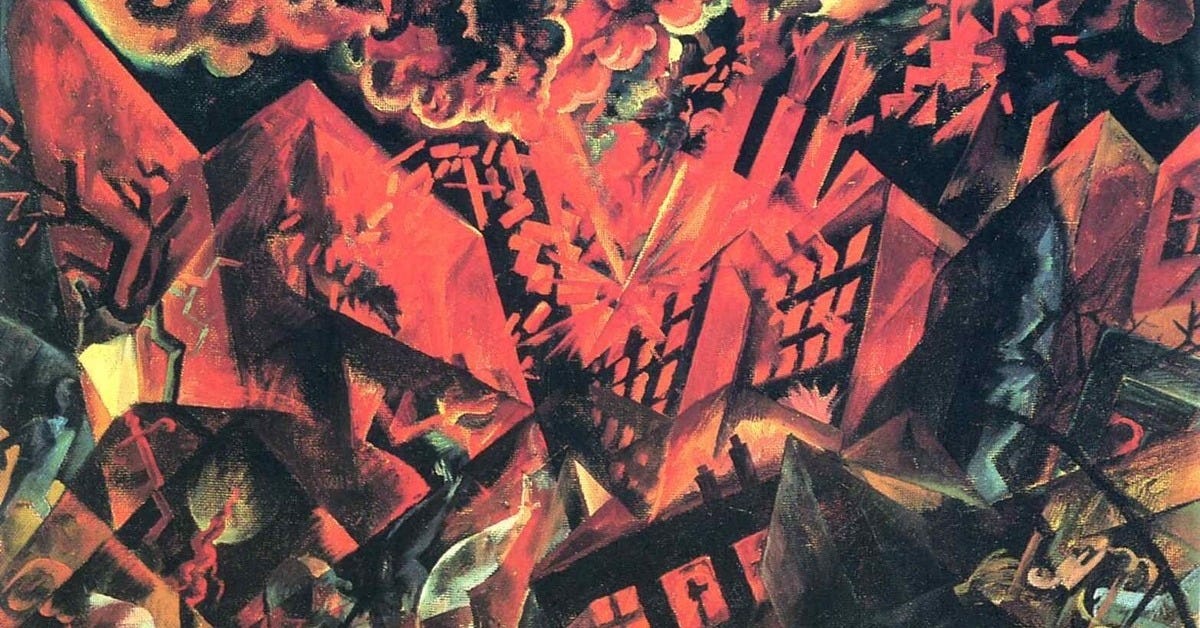 George Grosz : Explosion : 1917 : Archival Quality Art Print
