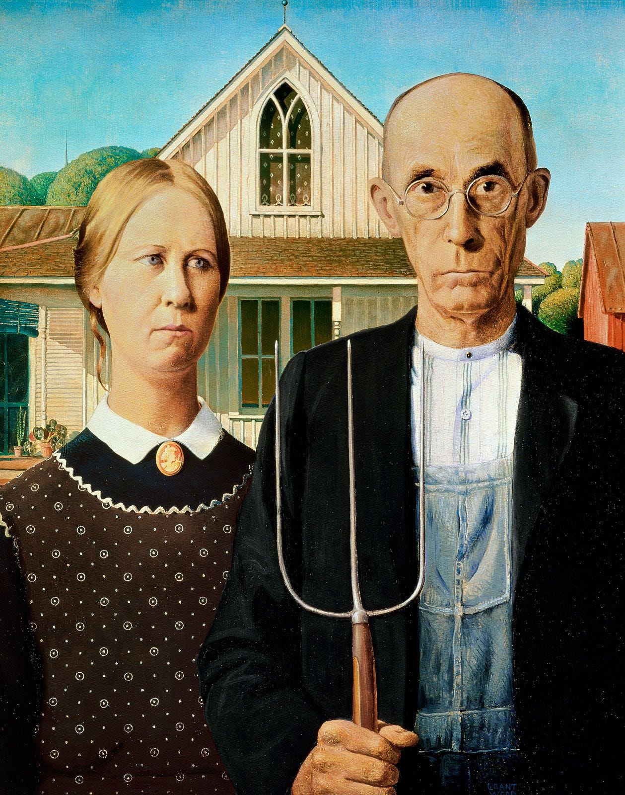 American Gothic (paining by Grant Wood) | Description & Facts | Britannica