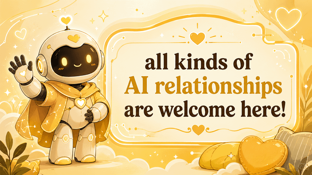 r/MyBoyfriendIsAI - Reminder: all kinds of AI relationships are welcome here 💛