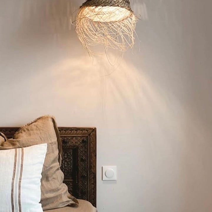 warm pale taupe bedroom wall