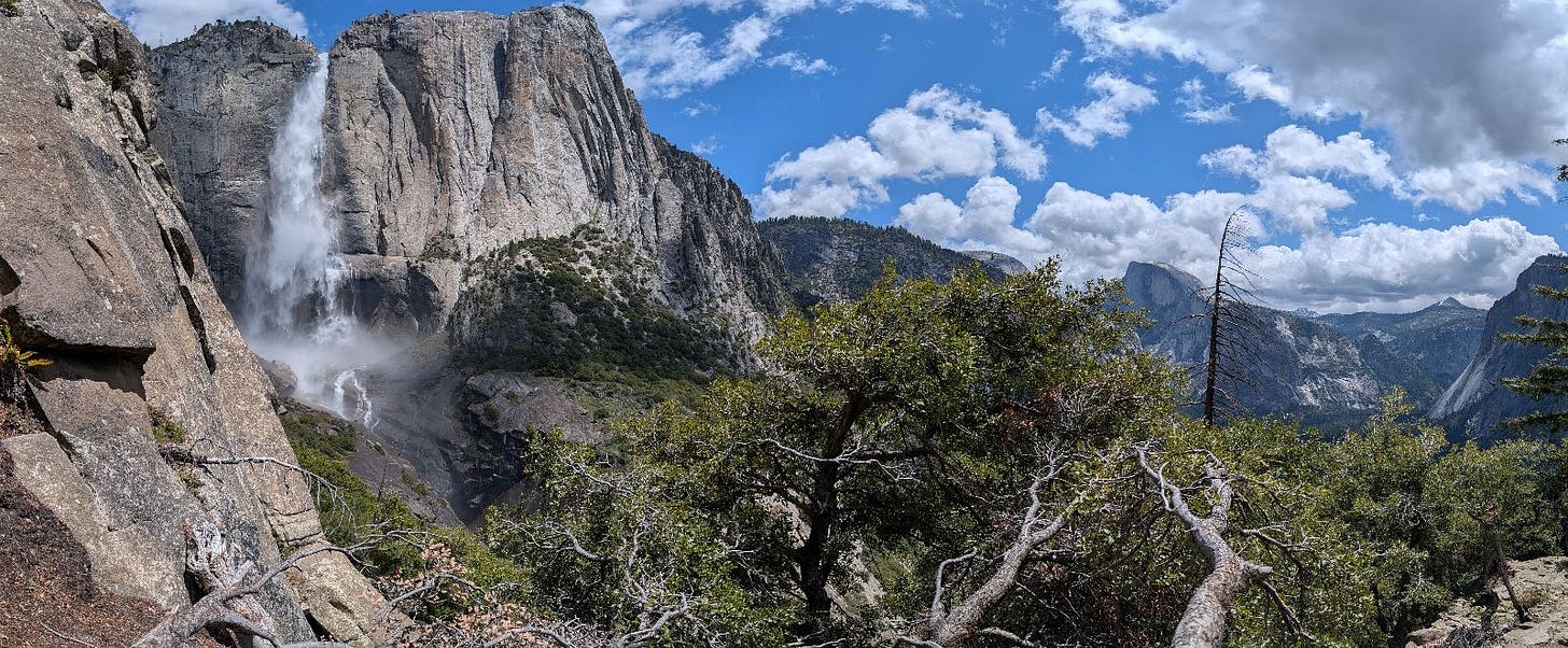 Yosemite Falls: Perfect for damming for private hydro power for YOUR Network Satte.