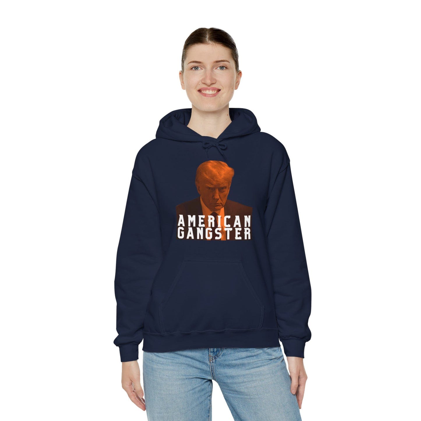 LIMITED EDITION: Donald Trump American Gangster Unisex Heavy Blend™ Hooded Sweatshirt