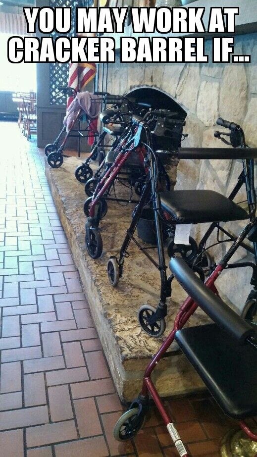 Struggles of Being a Server at Cracker Barrel