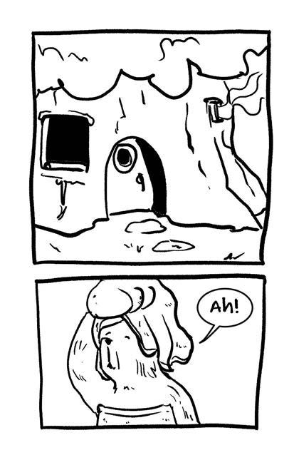 comic about a bear coming out of the shower ready to relax when he discovers he has no tea.