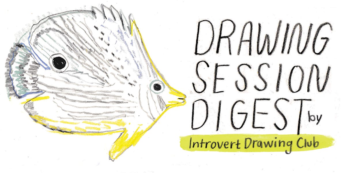 fish illustration drawing session digest by Introvert Drawing Club fish illustration drawing session digest by Introvert Drawing Club