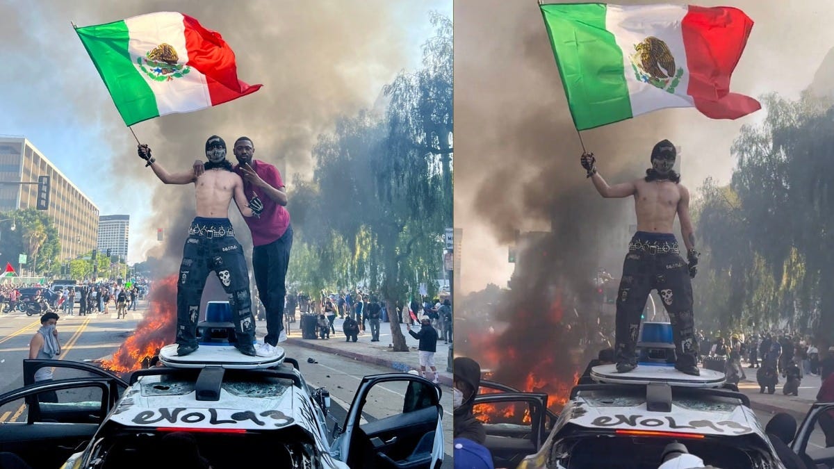 In middle of LA riots, Google Waymo cars set on fire and vandalised by  protestors - India Today
