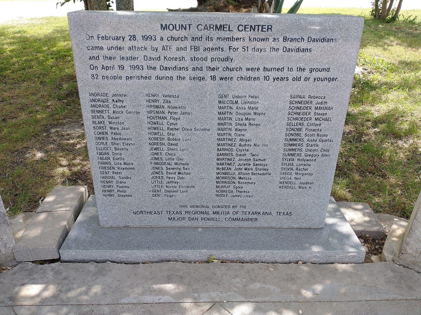 Memorialization and Continued Sect Activities