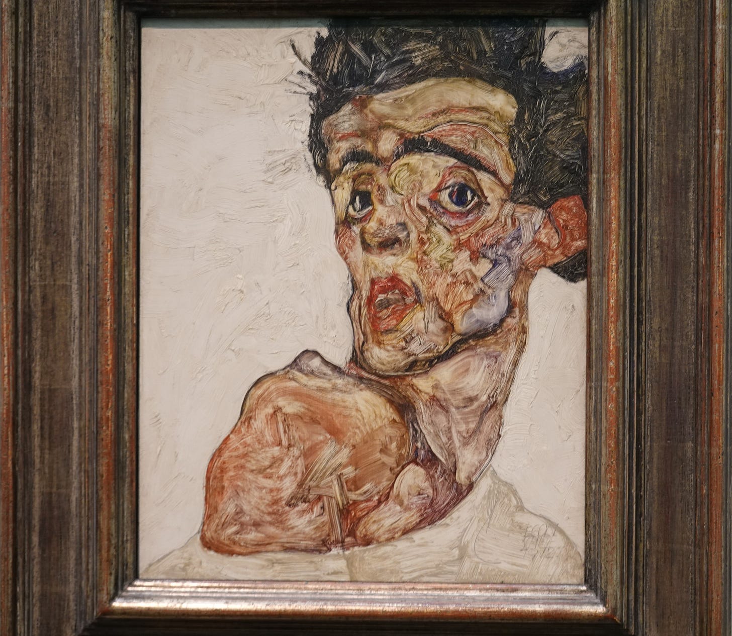 Egon Schiele self portrait, 1912, Leopold Museum Vienna Egon Schiele self portrait, 1912, Leopold Museum Vienna