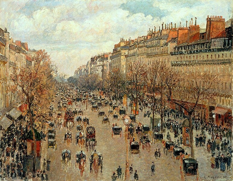 Camille Pissarro - The Boulevard Montmartre