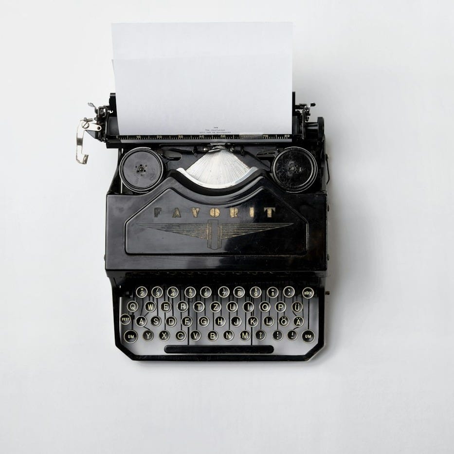 vintage typewriter