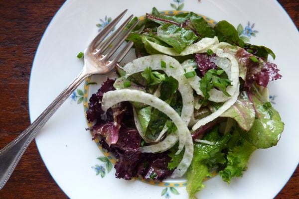 greens with fennel