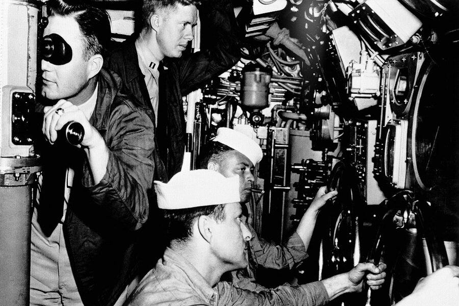 Jimmy Carter on a submarine in 1952 (Christian Science Monitor)