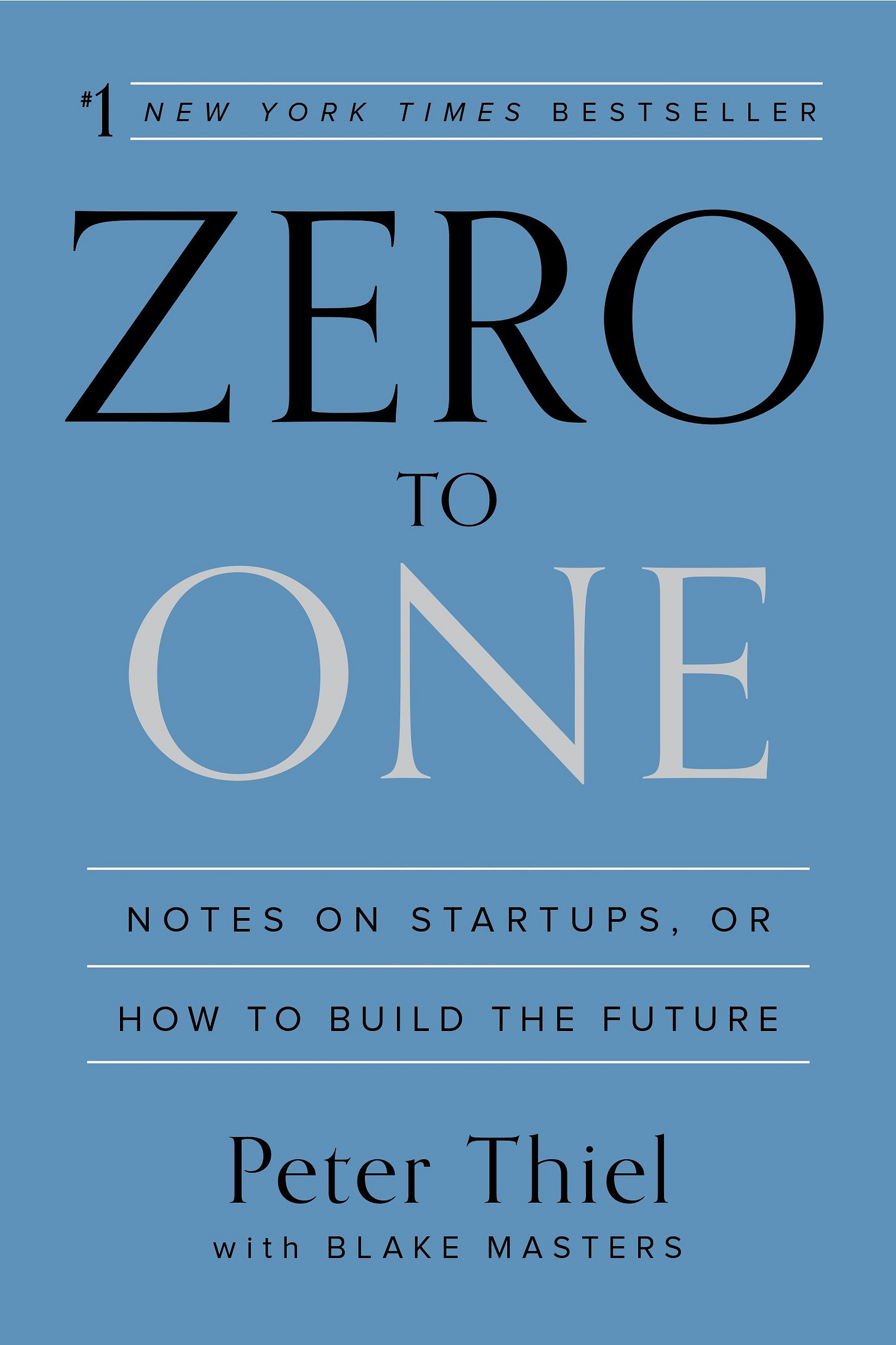 Zero to One: Notes on Startups, or How to Build the Future : Thiel, Peter,  Masters, Blake: Amazon.com.mx: Libros