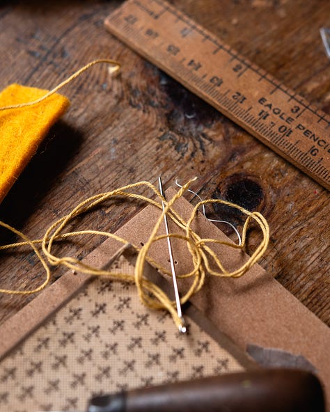Bookbinding Reclaimed Materials Journaling