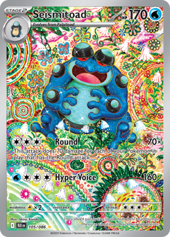Seismitoad — Black Bolt, 105/086 Seismitoad — Black Bolt, 105/086