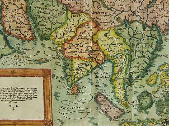 Map of Asia (1588) South Asia - Public domain old map - PICRYL ...