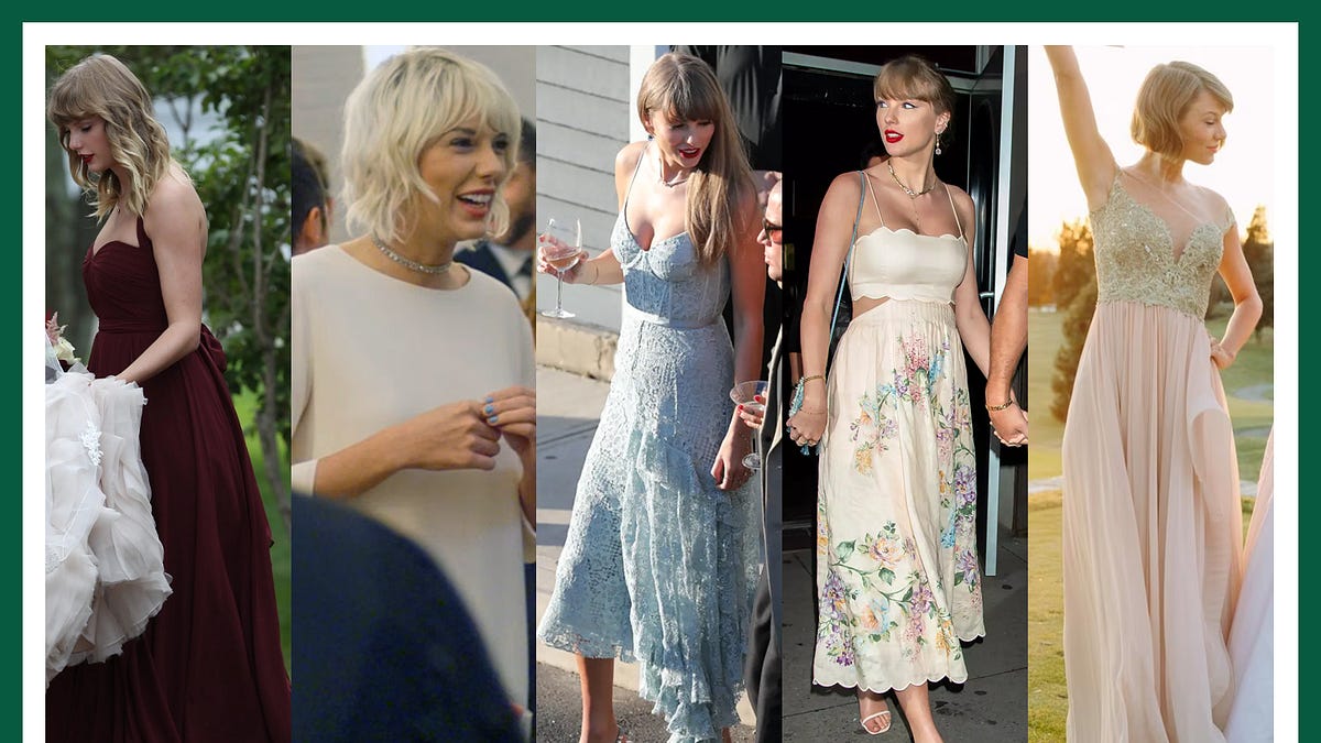 sachin and babi light blue dress Taylor Swift's Engagement Dress Look for Less at Target