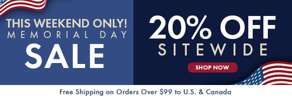Memorial Day Sale: Get 20% Off Sitewide