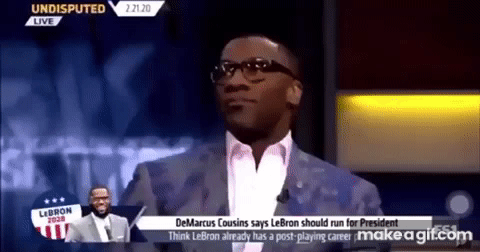Shannon Sharpe on Make a GIF