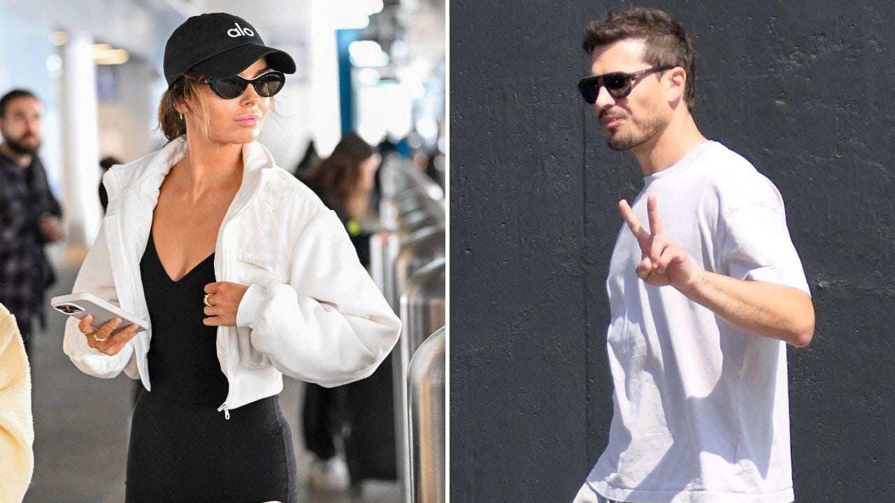 Split photo of Maura Higgins and Gleb Savchenko