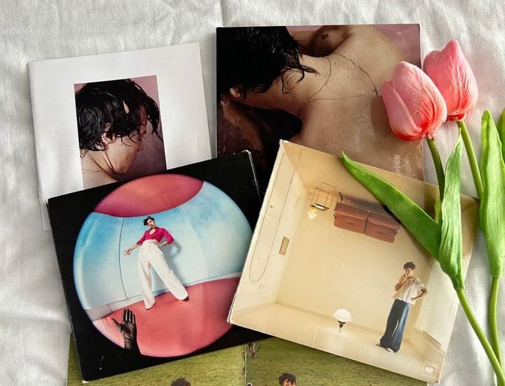 Harry Styles discography with flowers