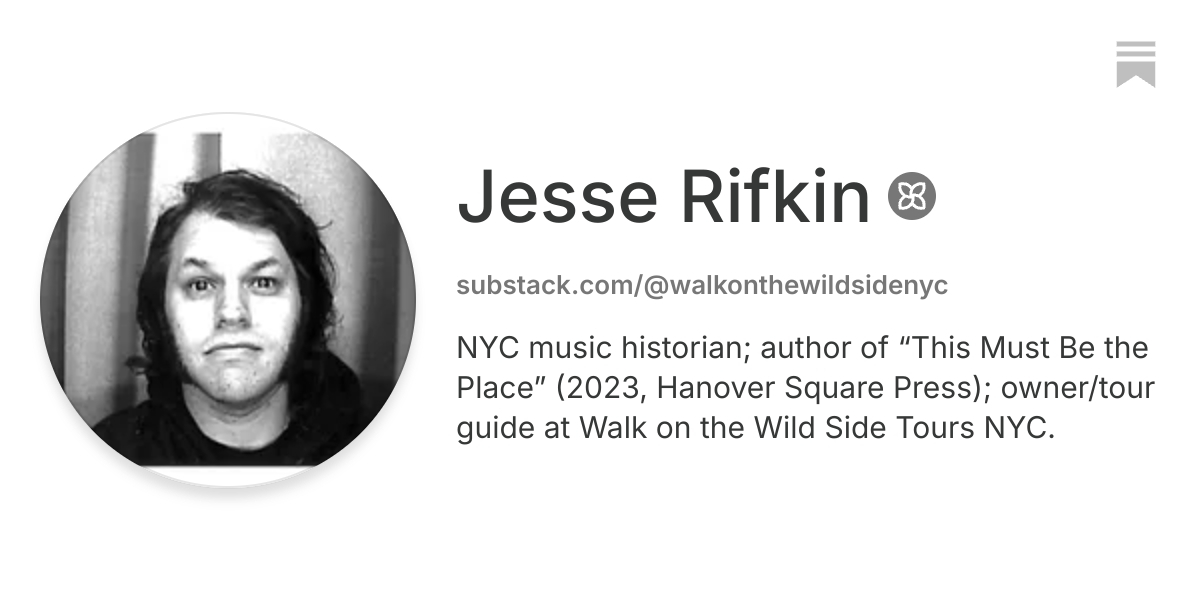 Jesse Rifkin | Substack