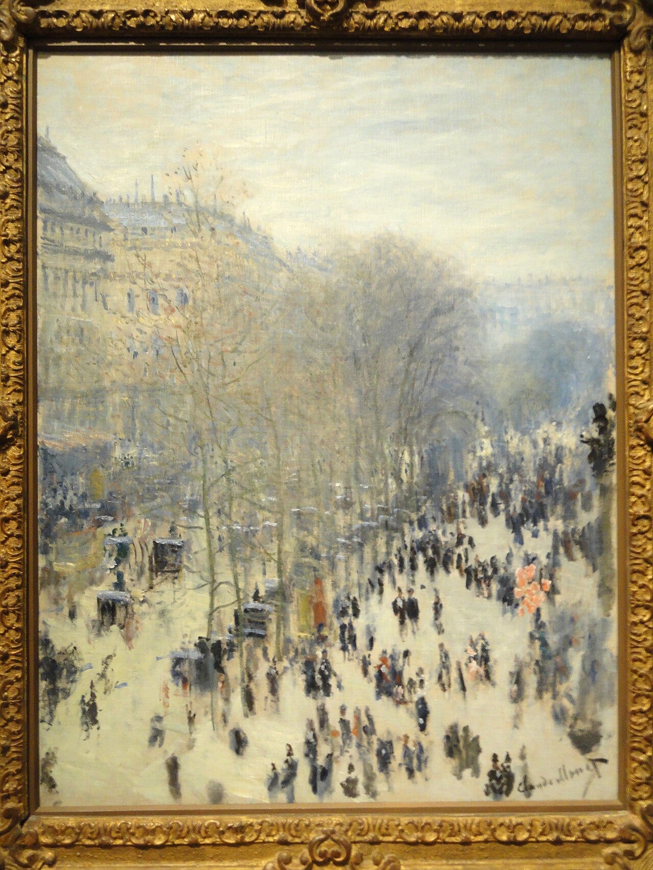 Claude Monet, Boulevard des Capucines, 1873 Claude Monet, Boulevard des Capucines, 1873