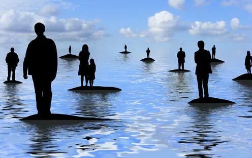   <span class="attribution"><a class="link " href="https://www.shutterstock.com/image-illustration/illustration-lots-people-standing-on-separate-62074183" rel="nofollow noopener" target="_blank" data-ylk="slk:Darren Whittingham/Shutterstock;elm:context_link;itc:0">Darren Whittingham/Shutterstock</a></span>