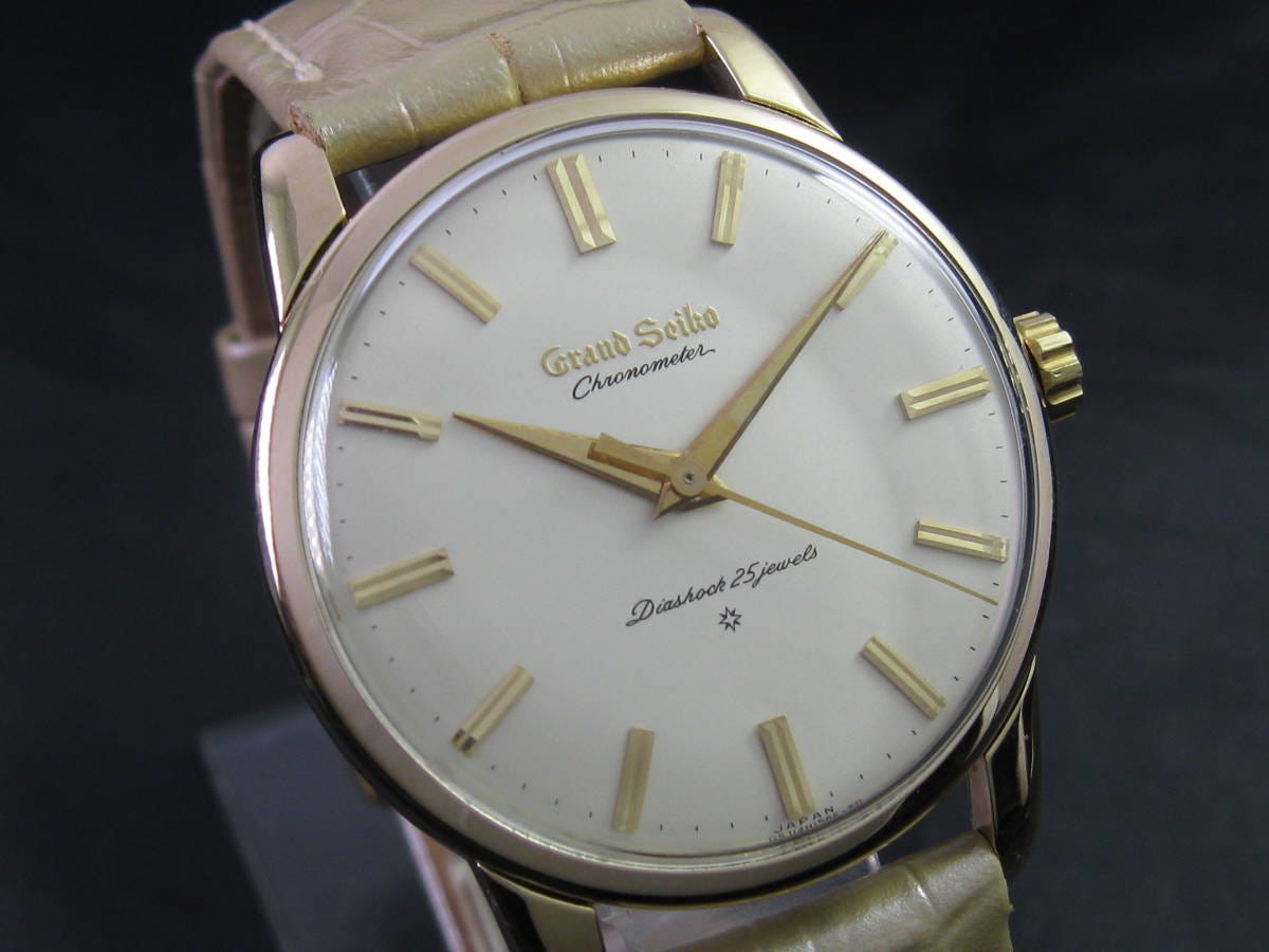 Grand Seiko/グランドセイコー ファーストモデル アプライドロゴ文字盤 Ref.J14070 Cal.3180 手巻 オーバーホール/新品仕上済 1963年製造