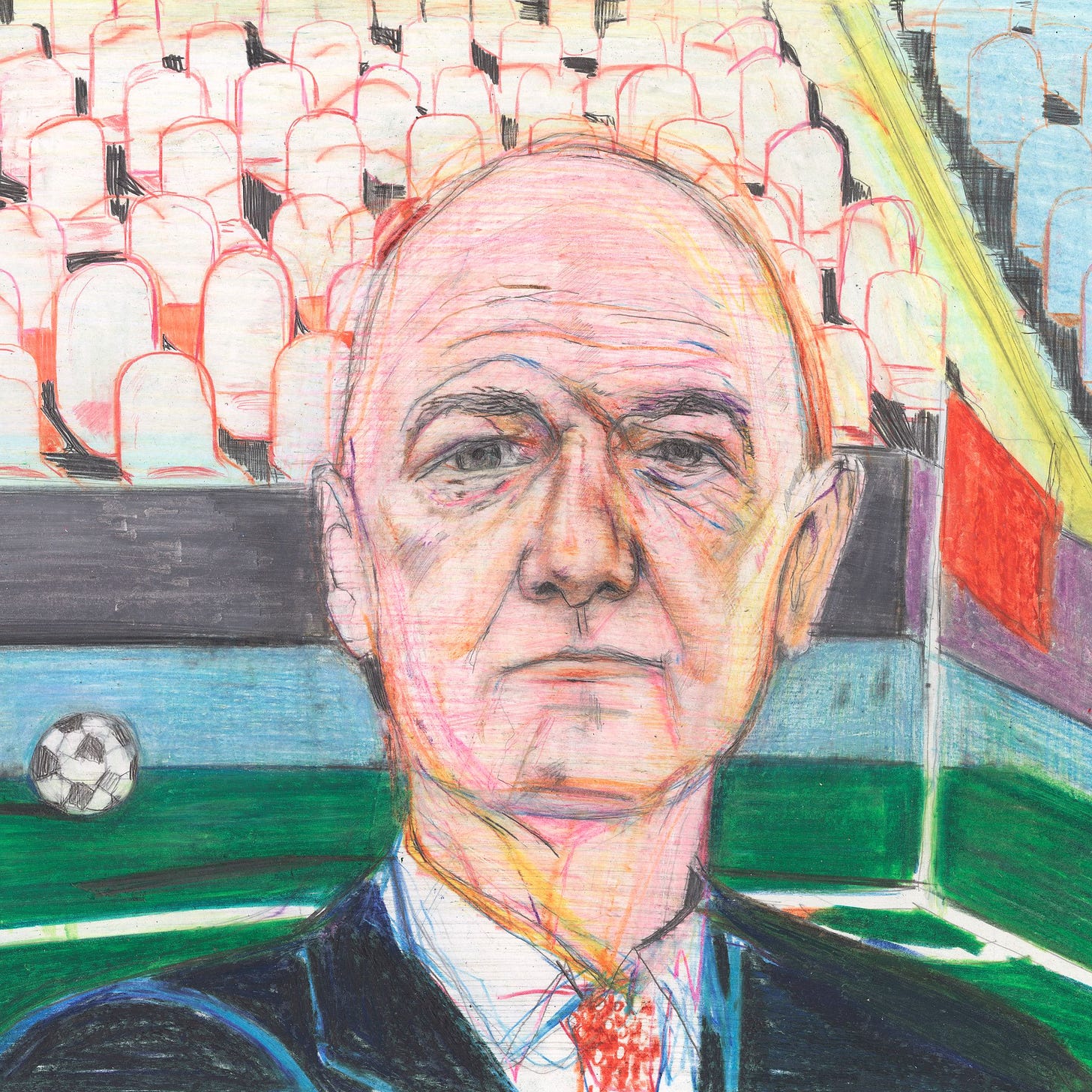 Man on a soccer field.