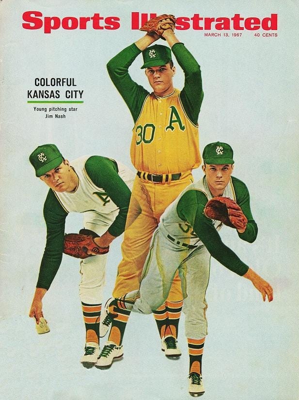 A's uniforms in 1967