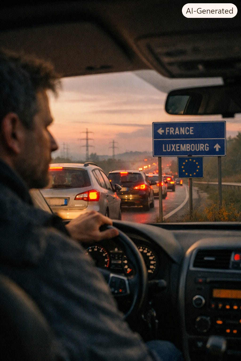 Frontaliers sur la route