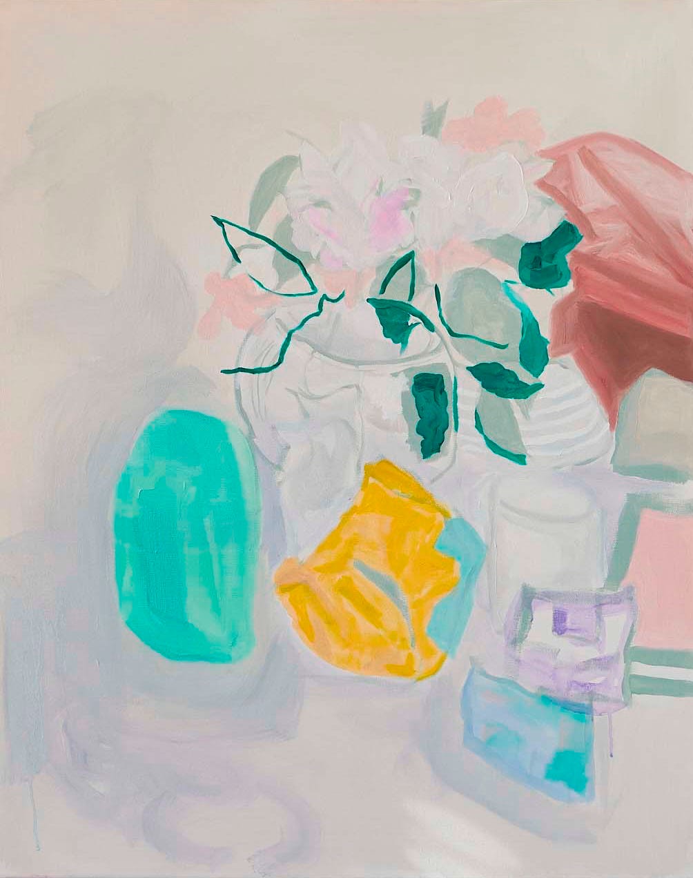 Moon Represents My Heart 03, 2018, oil on canvas, 30 x 24 in