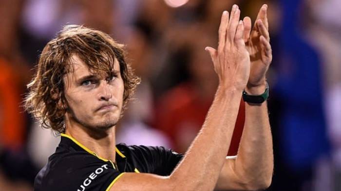 alexander zvereve gives roger federer a major hand job at rogers cup alexander zvereve gives roger federer a major hand job at rogers cup