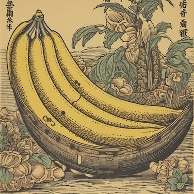 Images of an apple and banana.