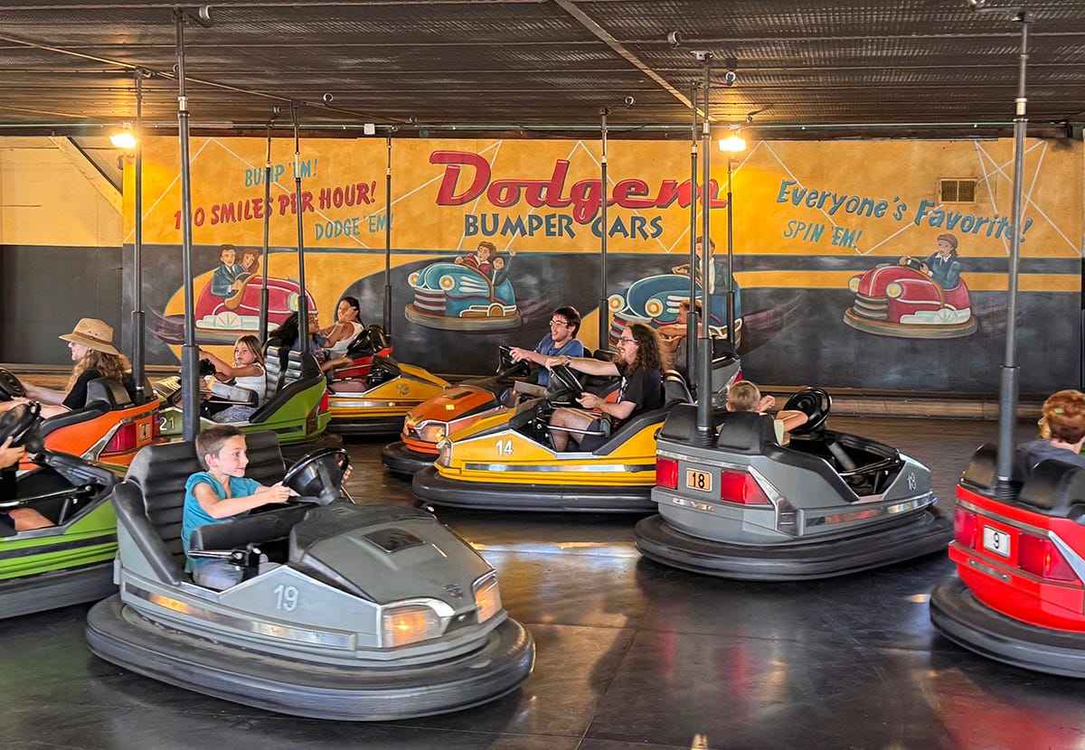 Dodgem bumper cars at Canobie Lake Park