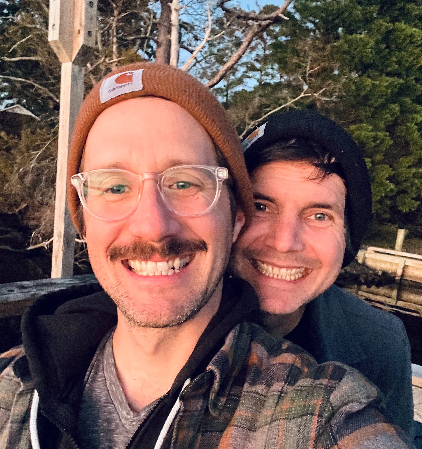 Photo of author and husband in New Bern, North Carolina.