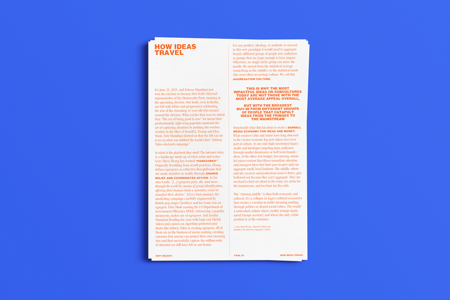 Single page excerpt of New World Order