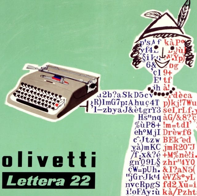 Lettera 22, la macchina da scrivere leggera di Olivetti | Elle Decor