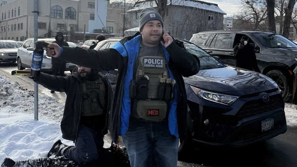 Snow balls, batons and ICE agents calling for help and backups. Minnesota  fights back. In the same state, Darnella Frazier's sister and her Nigerian  b/f took ICE for a ride and delivered