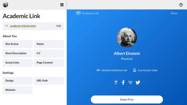 Editor for Academic Link